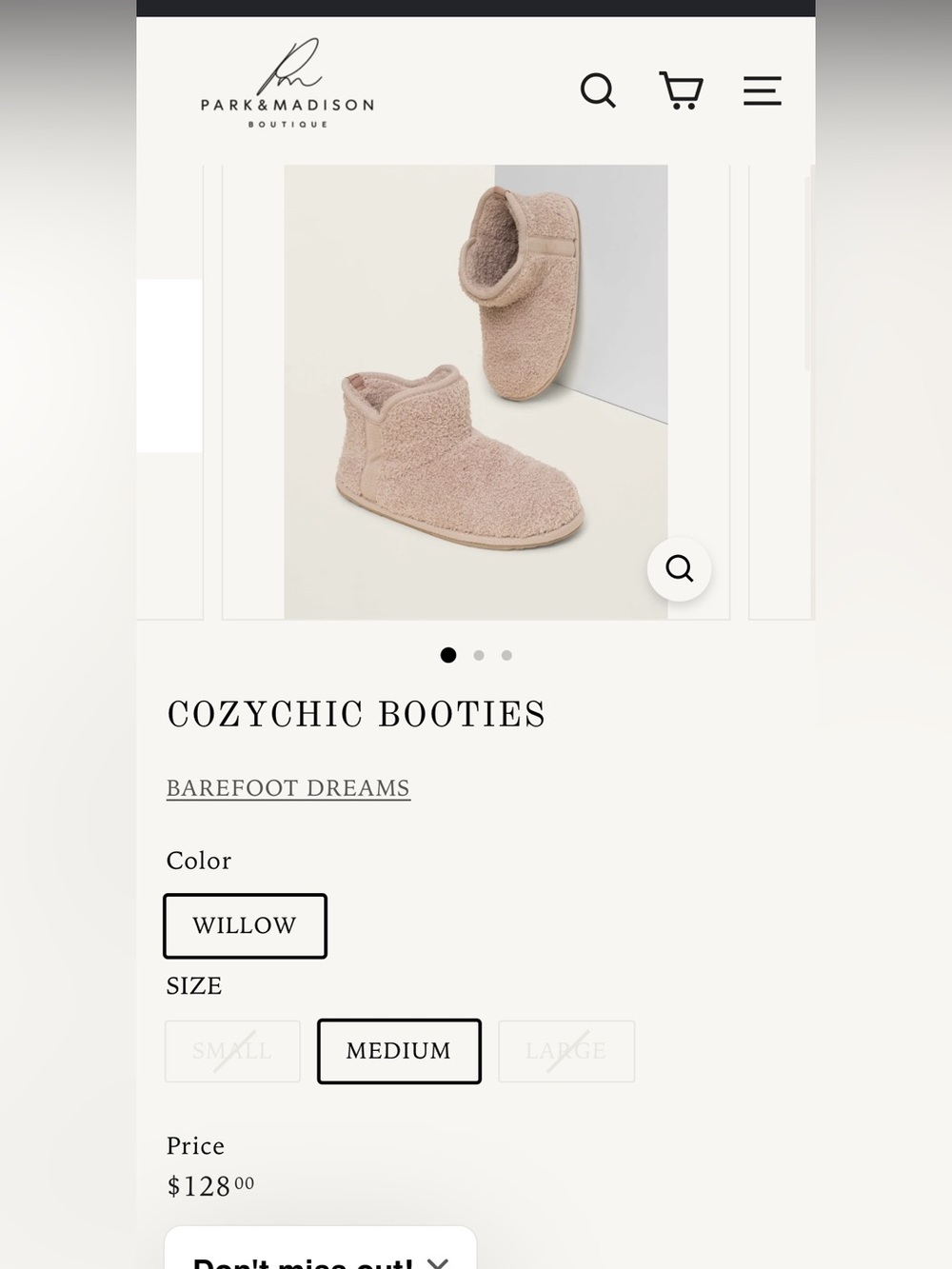 Barefoot Dreams Plush Cozy Slipper Boots